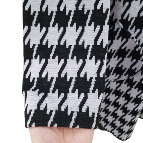 Chadwick's Black Gray Houndstooth Tunic Shift Dress‎ Size 14 - Picture 5 of 10